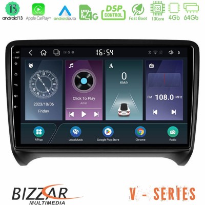 Bizzar V Series Audi TT B7 10core Android13 4+64GB Navigation Multimedia Tablet 9