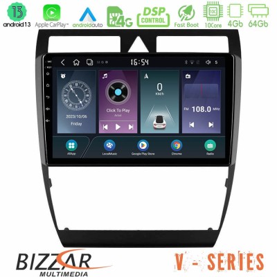 Bizzar V Series Audi A6 (C5) 1997-2004 10core Android13 4+64GB Navigation Multimedia Tablet 9