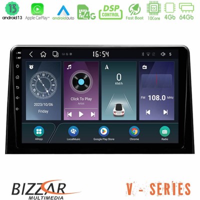 Bizzar V Series Peugeot Partner / Citroën Berlingo 2020-> 10core Android13 4+64GB Navigation Multimedia Tablet 10