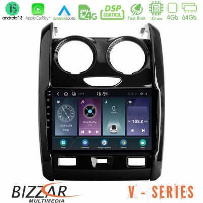 Bizzar V Series Dacia Duster 2014-2018 10core Android13 4+64GB Navigation Multimedia Tablet 9