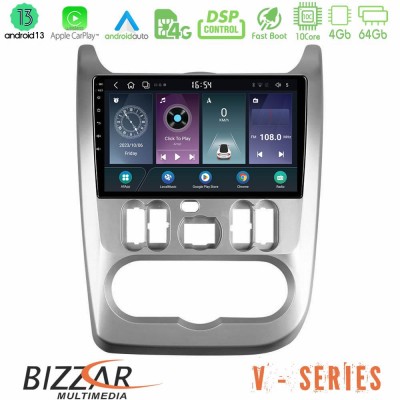 Bizzar V Series Dacia Duster/Sandero/Logan 10core Android13 4+64GB Navigation Multimedia Tablet 9
