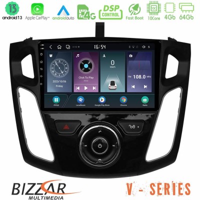 Bizzar V Series Ford Focus 2012-2018 10core Android13 4+64GB Navigation Multimedia Tablet 9