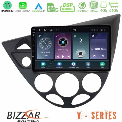 Bizzar V Series Ford Focus 1999-2004 10core Android13 4+64GB Navigation Multimedia Tablet 9