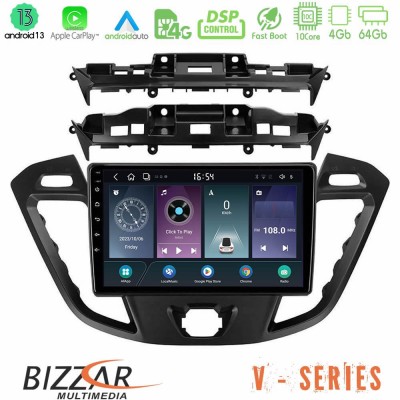 Bizzar V Series Ford Transit Custom/Tourneo Custom 10core Android13 4+64GB Navigation Multimedia Tablet 9