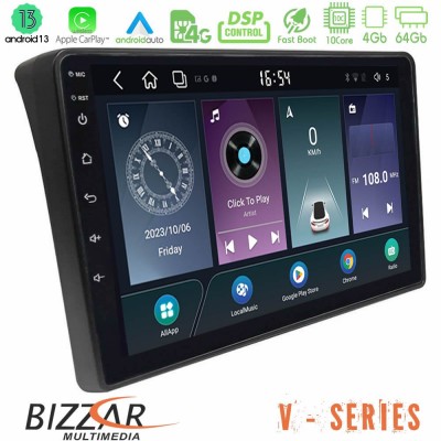 Bizzar V Series Fiat Ducato/Citroen Jumper/Peugeot Boxer 10core Android13 4+64GB Navigation Multimedia Tablet 9