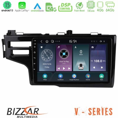 Bizzar V Series Honda Jazz 2013-2020 10core Android13 4+64GB Navigation Multimedia Tablet 9