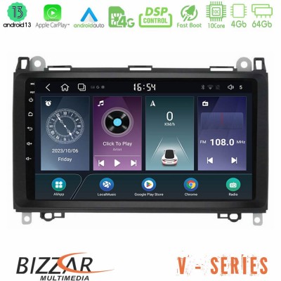 Bizzar V Series Mercedes A/B/Vito/Sprinter Class 10core Android13 4+64GB Navigation Multimedia Tablet 9