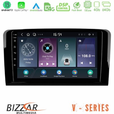 Bizzar V Series Mercedes ML/GL Class 10core Android13 4+64GB Navigation Multimedia Tablet 9