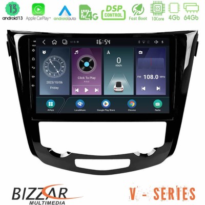Bizzar V Series Nissan Qashqai J11 (AUTO A/C) 10core Android13 4+64GB Navigation Multimedia Tablet 10