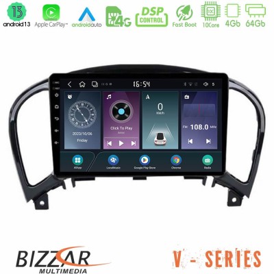 Bizzar V Series Nissan Juke 10core Android13 4+64GB Navigation Multimedia Tablet 9