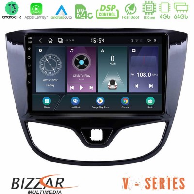 Bizzar V Series Opel Karl 2017-2019 10core Android13 4+64GB Navigation Multimedia Tablet 9