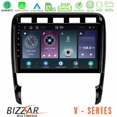 Bizzar V Series Porsche Cayenne 2003-2010 10core Android13 4+64GB Navigation Multimedia Tablet 9