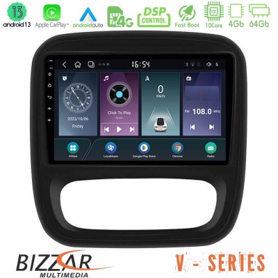 Bizzar V Series Renault/Nissan/Opel/Fiat 10core Android13 4+64GB Navigation Multimedia Tablet 9