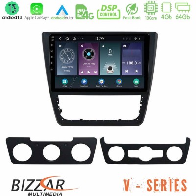 Bizzar V Series Skoda Yeti 2009-> 10core Android13 4+64GB Navigation Multimedia Tablet 10