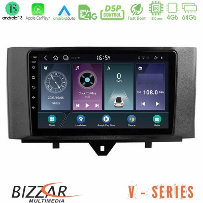 Bizzar V Series Smart 451 Facelift 10core Android13 4+64GB Navigation Multimedia Tablet 9