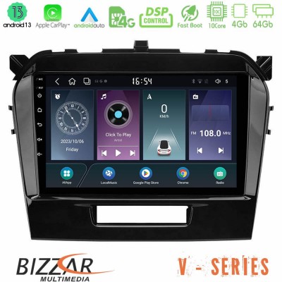 Bizzar V Series Suzuki Vitara 2015-2021 10core Android13 4+64GB Navigation Multimedia Tablet 9