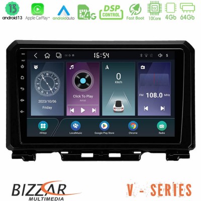 Bizzar V Series Suzuki Jimny 2018-2022 10core Android13 4+64GB Navigation Multimedia Tablet 9