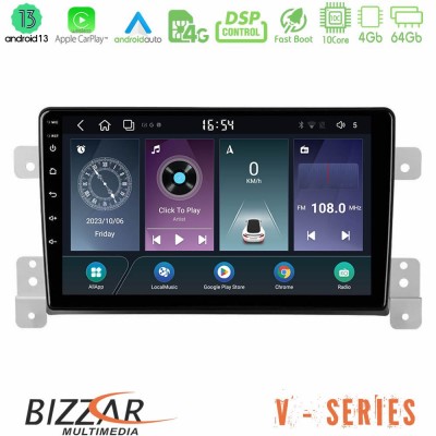 Bizzar V Series Suzuki Grand Vitara 10core Android13 4+64GB Navigation Multimedia Tablet 9