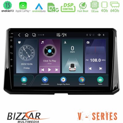 Bizzar V Series Toyota Corolla 2019-2022 10core Android13 4+64GB Navigation Multimedia Tablet 9