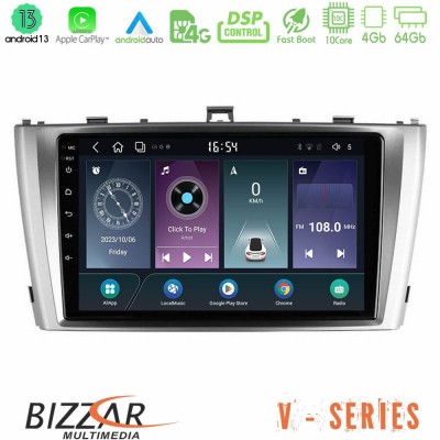 Bizzar V Series Toyota Avensis T27 10core Android13 4+64GB Navigation Multimedia Tablet 9