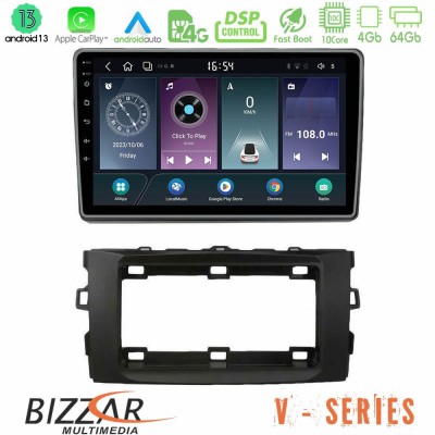 Bizzar V Series Toyota Auris 2013-2016 10core Android13 4+64GB Navigation Multimedia Tablet 10