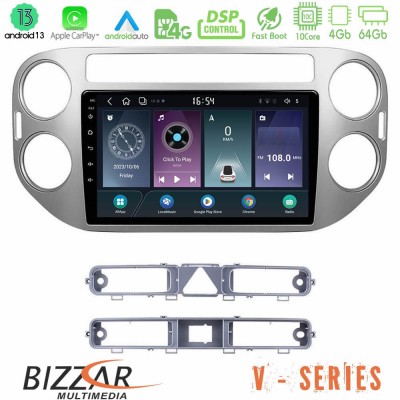 Bizzar V Series VW Tiguan 10core Android13 4+64GB Navigation Multimedia Tablet 9