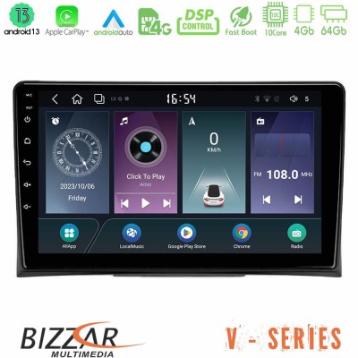 Bizzar V Series VW Transporter 2003-2015 10core Android13 4+64GB Navigation Multimedia Tablet 9