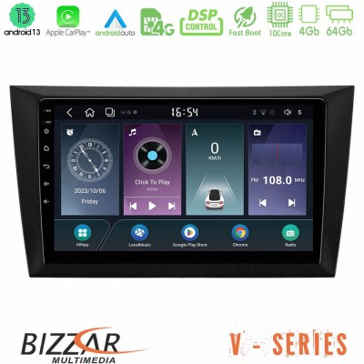 Bizzar V Series Vw Golf 6 10core Android13 4+64GB Navigation Multimedia Tablet 9