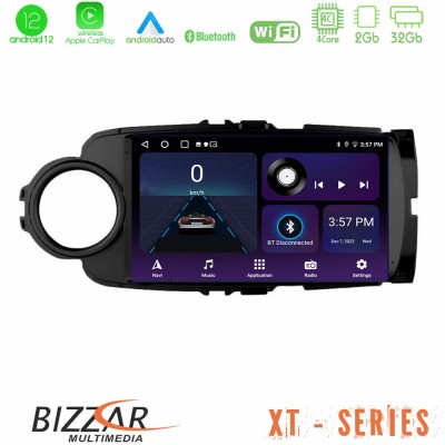 Bizzar XT Series Toyota Yaris 4Core Android12 2+32GB Navigation Multimedia Tablet 9