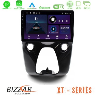 Bizzar XT Series Toyota Aygo | Citroen C1 | Peugeot 108 4Core Android12 2+32GB Navigation Multimedia 10