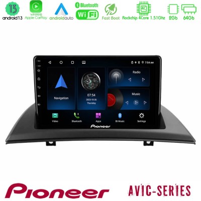 Pioneer AVIC 4Core Android13 2+64GB BMW E83 Navigation Multimedia Tablet 9
