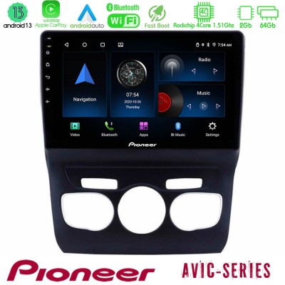 Pioneer AVIC 4Core Android13 2+64GB Citroen C4L Navigation Multimedia Tablet 10