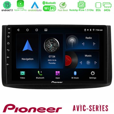 Pioneer AVIC 4Core Android13 2+64GB Chevrolet Aveo 2006-2010 Navigation Multimedia Tablet 9