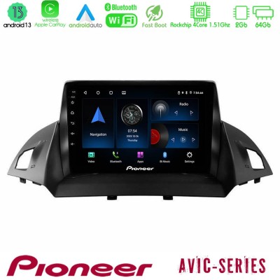 Pioneer AVIC 4Core Android13 2+64GB Ford C-Max/Kuga Navigation Multimedia Tablet 9