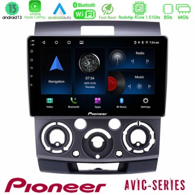 Pioneer AVIC 4Core Android13 2+64GB Ford Ranger/Mazda BT50 Navigation Multimedia Tablet 9