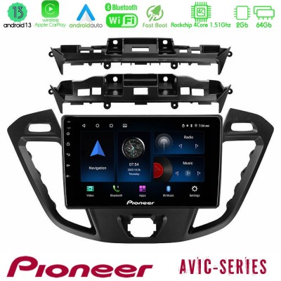 Pioneer AVIC 4Core Android13 2+64GB Ford Transit Custom/Tourneo Custom Navigation Multimedia Tablet 9