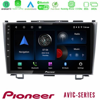 Pioneer AVIC 4Core Android13 2+64GB Honda CRV Navigation Multimedia Tablet 9