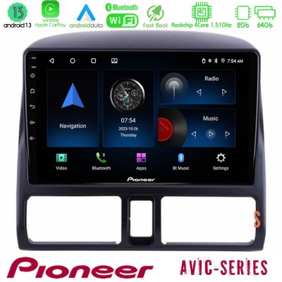 Pioneer AVIC 4Core Android13 2+64GB Honda CRV 2002-2006 Navigation Multimedia Tablet 9