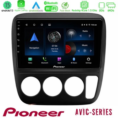 Pioneer AVIC 4Core Android13 2+64GB Honda CRV 1997-2001 Navigation Multimedia Tablet 9