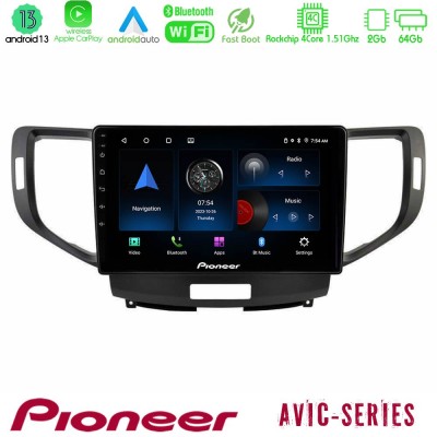 Pioneer AVIC 4Core Android13 2+64GB Honda Accord 2008-2015 Navigation Multimedia Tablet 9