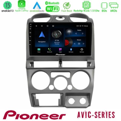Pioneer AVIC 4Core Android13 2+64GB Isuzu D-Max 2007-2011 Navigation Multimedia Tablet 9