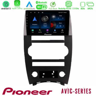Pioneer AVIC 4Core Android13 2+64GB Jeep Commander 2007-2008 Navigation Multimedia Tablet 9