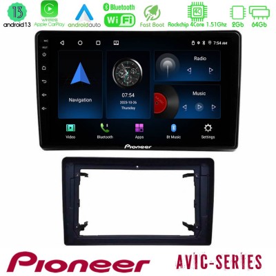 Pioneer AVIC 4Core Android13 2+64GB Chrysler / Dodge / Jeep Navigation Multimedia Tablet 10