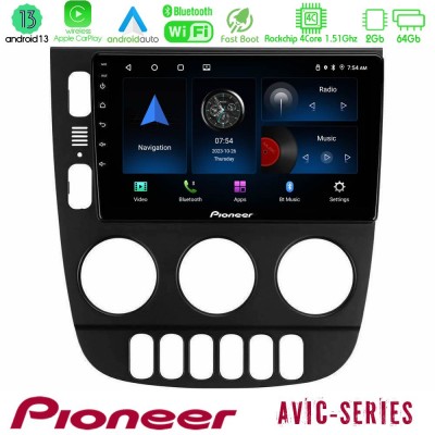 Pioneer AVIC 4Core Android13 2+64GB Mercedes ML Class 1998-2005 Navigation Multimedia Tablet 9