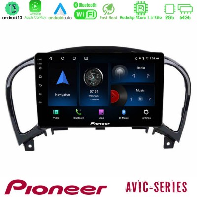 Pioneer AVIC 4Core Android13 2+64GB Nissan Juke Navigation Multimedia Tablet 9