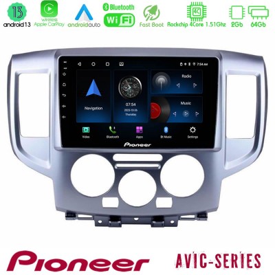 Pioneer AVIC 4Core Android13 2+64GB Nissan NV200 Navigation Multimedia Tablet 9