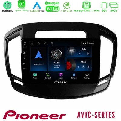 Pioneer AVIC 4Core Android13 2+64GB Opel Insignia 2014-2017 Navigation Multimedia Tablet 9