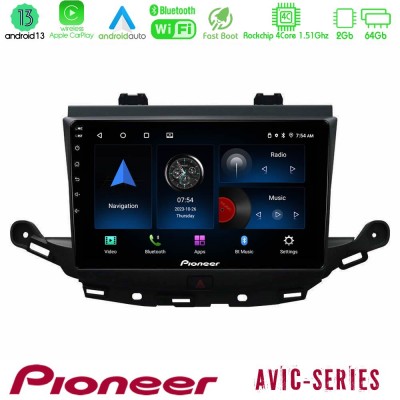 Pioneer AVIC 4Core Android13 2+64GB Opel Astra K 2015-2019 Navigation Multimedia Tablet 9