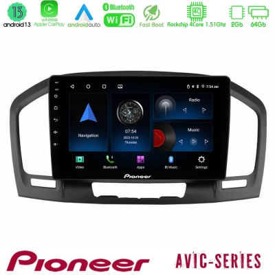 Pioneer AVIC 4Core Android13 2+64GB Opel Insignia 2008-2013 Navigation Multimedia Tablet 9