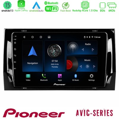 Pioneer AVIC 4Core Android13 2+64GB Skoda Kodiaq 2017-> Navigation Multimedia Tablet 10